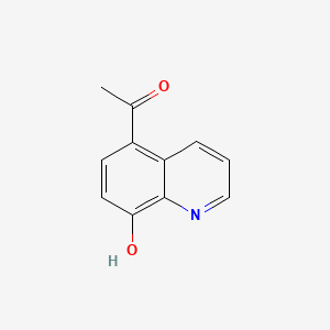 1-(8-Hydroxyquinolin-5-yl)ethanone chemical structure (CAS 2598-31-4)