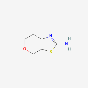 6,7-Dihydro-4H-pyrano[4,3-d]thiazol-2-ylamine chemical structure (CAS 259810-12-3)