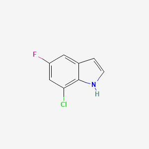 7-Chloro-5-fluoro-1H-indole chemical structure (CAS 259860-01-0)