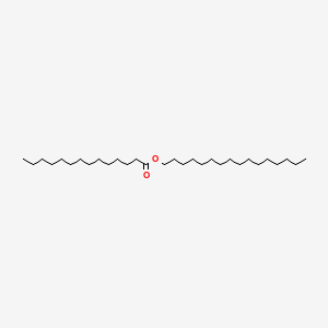 Hexadecyl tetradecanoate chemical structure (CAS 2599-01-1)