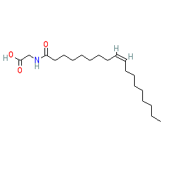 2-Oleamidoacetic acid chemical structure (CAS 2601-90-3)