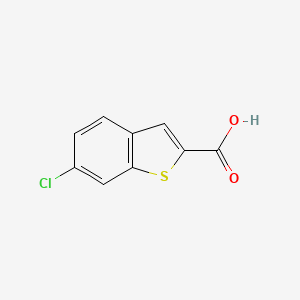 6-Chlorobenzo[b]thiophene-2-carboxylic acid chemical structure (CAS 26018-73-5)