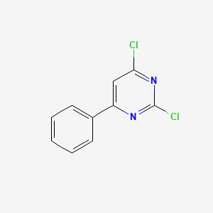 2,4-Dichloro-6-phenylpyrimidine chemical structure (CAS 26032-72-4)