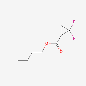 Butyl 2,2-difluorocyclopropanecarboxylate chemical structure (CAS 260352-79-2)