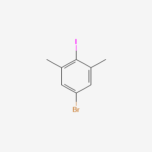 5-Bromo-2-iodo-1,3-dimethylbenzene chemical structure (CAS 260355-37-1)