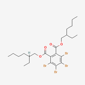 Bis(2-ethylhexyl) 3,4,5,6-tetrabromophthalate chemical structure (CAS 26040-51-7)