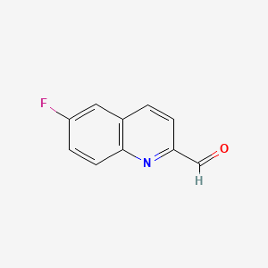 6-Fluoroquinoline-2-carbaldehyde chemical structure (CAS 260430-93-1)