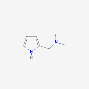 N-Methyl-1-(1H-pyrrol-2-yl)methanamine chemical structure (CAS 26052-05-1)