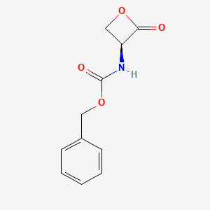 (S)-Benzyl (2-oxooxetan-3-yl)carbamate chemical structure (CAS 26054-60-4)