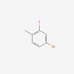 4-Bromo-2-iodo-1-methylbenzene chemical structure (CAS 260558-15-4)