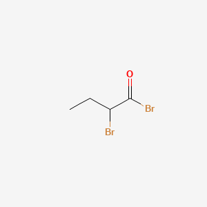 2-Bromobutanoyl bromide chemical structure (CAS 26074-52-2)