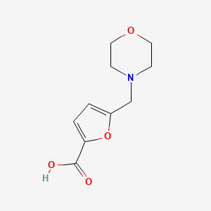 5-(Morpholinomethyl)furan-2-carboxylic acid chemical structure (CAS 26095-36-3)