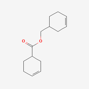 Cyclohex-3-en-1-ylmethyl cyclohex-3-enecarboxylate chemical structure (CAS 2611-00-9)
