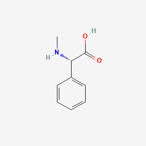 (S)-2-(Methylamino)-2-phenylacetic acid chemical structure (CAS 2611-88-3)