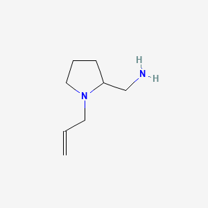 (1-Allylpyrrolidin-2-yl)methanamine chemical structure (CAS 26116-13-2)