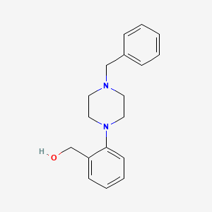 [2-(4-Benzylpiperazin-1-yl)phenyl]methanol chemical structure (CAS 261178-24-9)