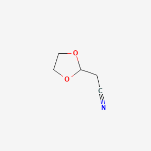 (1,3-Dioxolan-2-yl)acetonitrile chemical structure (CAS 26118-19-4)