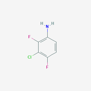 3-Chloro-2,4-difluoroaniline chemical structure (CAS 2613-34-5)