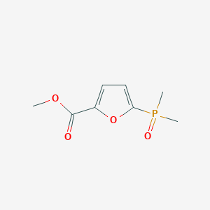 Methyl 5-(dimethylphosphoryl)furan-2-carboxylate chemical structure (CAS 2613383-31-4)