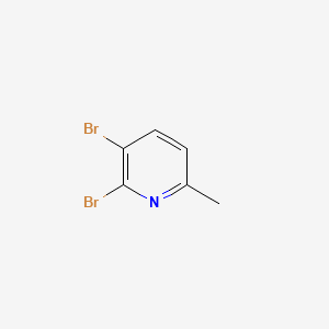 2,3-Dibromo-6-picoline chemical structure (CAS 261373-04-0)