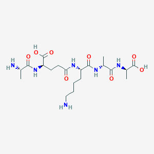 (2R,5R,8S,13R,16S)-16-Amino-8-(4-aminobutyl)-13-carboxy-2,5-dimethyl-4,7,10,15-tetraoxo-3,6,9,14-tetraazaheptadecan-1-oic acid chemical structure (CAS 2614-55-3)