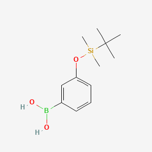 (3-((tert-Butyldimethylsilyl)oxy)phenyl)boronic acid chemical structure (CAS 261621-12-9)