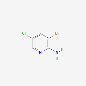 3-Bromo-5-chloropyridin-2-amine chemical structure (CAS 26163-03-1)
