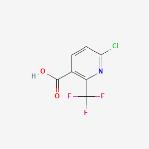 6-Chloro-2-(trifluoromethyl)nicotinic acid chemical structure (CAS 261635-83-0)