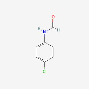 N-(4-Chlorophenyl)formamide chemical structure (CAS 2617-79-0)