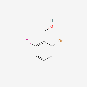 (2-Bromo-6-fluorophenyl)methanol chemical structure (CAS 261723-33-5)