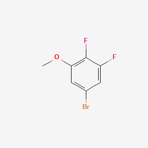 5-Bromo-1,2-difluoro-3-methoxybenzene chemical structure (CAS 261762-35-0)