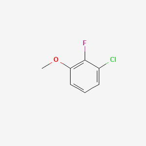 1-Chloro-2-fluoro-3-methoxybenzene chemical structure (CAS 261762-56-5)