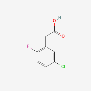 2-(5-Chloro-2-fluorophenyl)acetic acid chemical structure (CAS 261762-97-4)