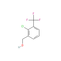 (2-Chloro-3-(trifluoromethyl)phenyl)methanol chemical structure (CAS 261763-20-6)