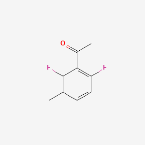 1-(2,6-Difluoro-3-methylphenyl)ethanone chemical structure (CAS 261763-31-9)