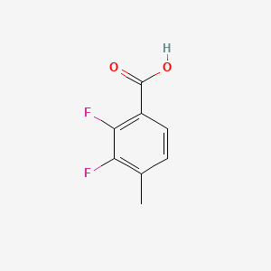 2,3-Difluoro-4-methylbenzoic acid chemical structure (CAS 261763-37-5)