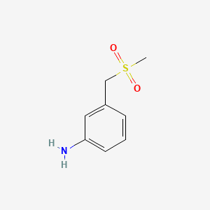 3-(Methanesulfonylmethyl)aniline chemical structure (CAS 261925-02-4)