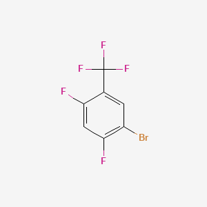 5-Bromo-2,4-difluorobenzotrifluoride chemical structure (CAS 261945-71-5)