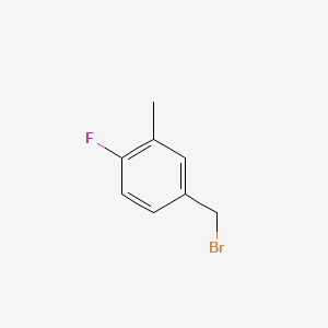 4-(Bromomethyl)-1-fluoro-2-methylbenzene chemical structure (CAS 261951-70-6)