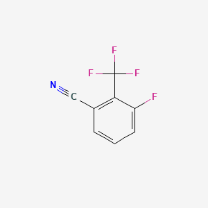 3-Fluoro-2-(trifluoromethyl)benzonitrile chemical structure (CAS 261951-81-9)