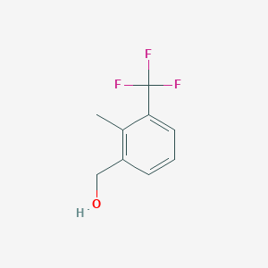2-Methyl-3-(trifluoromethyl)benzyl alcohol chemical structure (CAS 261952-12-9)
