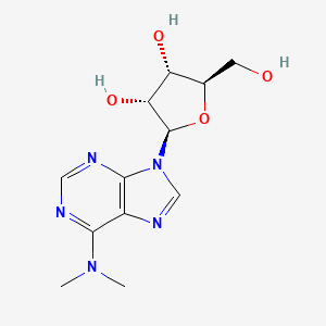 (2R,3R,4S,5R)-2-(6-(Dimethylamino)-9H-purin-9-yl)-5-(hydroxymethyl)tetrahydrofuran-3,4-diol chemical structure (CAS 2620-62-4)