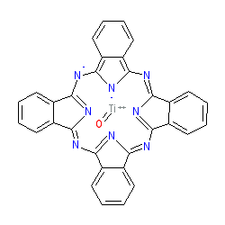 Titanyl phthalocyanine chemical structure (CAS 26201-32-1)