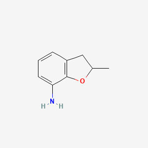 2-Methyl-2,3-dihydrobenzofuran-7-amine chemical structure (CAS 26210-74-2)