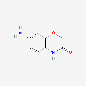 7-Amino-2H-1,4-benzoxazin-3[4H]one chemical structure (CAS 26215-14-5)