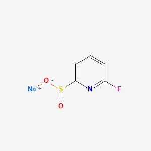 Sodium 6-fluoropyridine-2-sulfinate chemical structure (CAS 2622208-84-6)