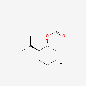 (1R,2S,5R)-2-Isopropyl-5-methylcyclohexyl acetate chemical structure (CAS 2623-23-6)