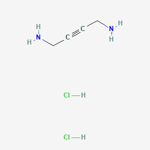 But-2-yne-1,4-diamine dihydrochloride chemical structure (CAS 26232-80-4)