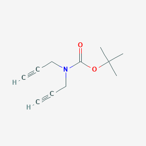 tert-Butyl di(prop-2-yn-1-yl)carbamate chemical structure (CAS 262418-92-8)