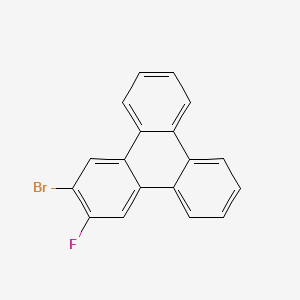 2-Bromo-3-fluorotriphenylene chemical structure (CAS 2624315-46-2)